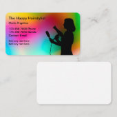 Trendy Haarstylist Visitekaartjes Design (Voorkant / Achterkant)