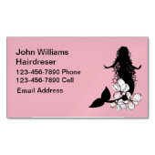 Trendy Hair Beauty Theme Magnetisch Visitekaartje (Voorkant)