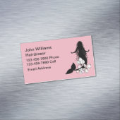 Trendy Hair Beauty Theme Magnetisch Visitekaartje (Voorbeeld)