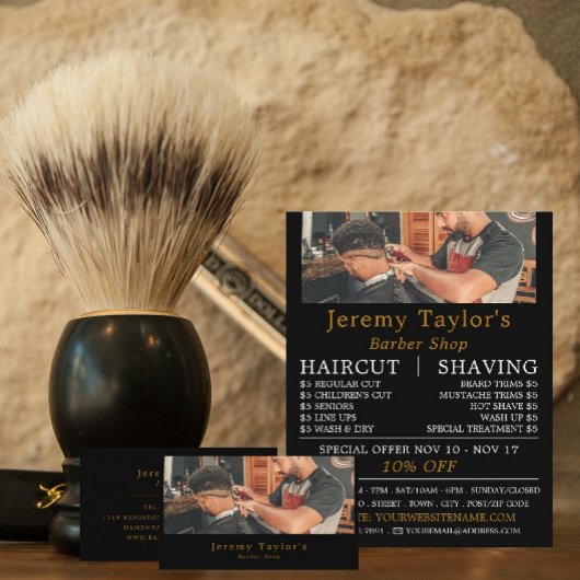Trendy Hair Cut, Mannen Barbers Adverteren Flyer