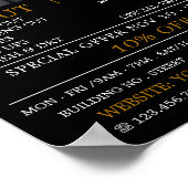 Trendy Hair Cut, Mannen Barbers Adverteren Poster (Hoek)