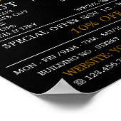 Trendy Hair Cut, Mannen Barbers Adverteren Poster (Hoek)