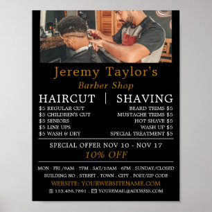 Trendy Hair Cut, Mannen Barbers Adverteren Poster