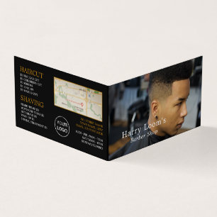Trendy Hair Cut, Mannen Barbers, Loyalty Card; Visitekaartje