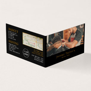 Trendy Hair Cut, Mannen Barbers, Loyalty Card; Visitekaartje