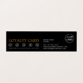 Trendy Hair Cut, Mannen Barbers, Loyalty Card; Visitekaartje (Binnenkant ongevouwen)