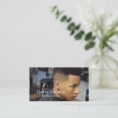 Trendy Hair Cut, Mannen Barbers Visitekaartje (Staand voorkant)