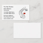 Trendy Hair Salon en Haarstylist Visitekaartje (Voorkant / Achterkant)