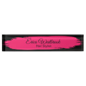 Trendy Hair Stylist Salon Desk Naambordje (Voorkant)