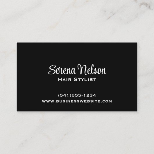 Trendy Hair stylist Salon Tools Beauty Visitekaartje (Achterkant)