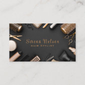 Trendy Hair stylist Salon Tools Beauty Visitekaartje (Voorkant)