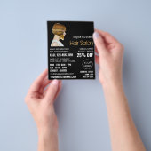 Trendy Haircut, Hair Stylist, Hair Salon Advert Flyer (Hand)