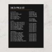 Trendy Haircut, Hair Stylist, Hair Salon Advert Flyer (Achterkant)