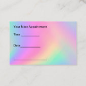 Trendy Hairstylist Appointment Business Cards Visitekaartje (Achterkant)
