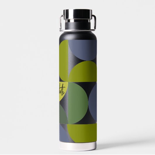 Trendy Half Moon Patroon met de Aangepaste Douane  Waterfles (Achterkant)