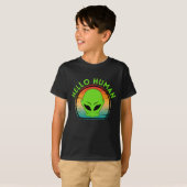 trendy hallo mens t-shirt (Voorkant volledig)