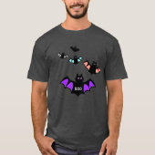 Trendy Halloween Bats T-shirt (Voorkant)