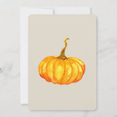 Trendy Halloween eenvoudige pompoensnijfeest Kaart (Achterkant)