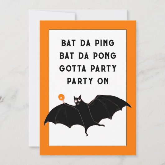 Trendy Halloween-feest uitnodigingen (Voorkant)