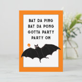 Trendy Halloween-feest uitnodigingen (Staand voorkant)