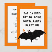 Trendy Halloween-feest uitnodigingen (Voorkant / Achterkant)