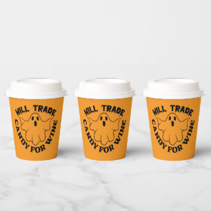 Trendy Halloween Funny Boo Ghost Quote Party Papieren Bekers