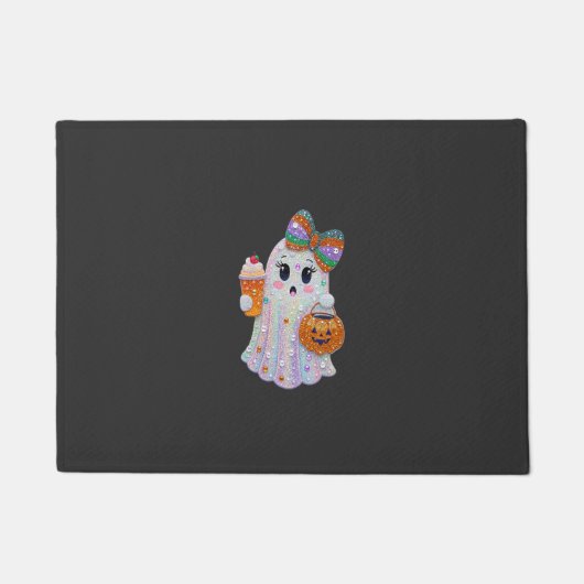 Trendy Halloween nepdiamanten spook Deurmat (Voorkant)