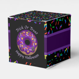Trendy Halloween Paarse Sprinkle Donut Party Bedankdoosjes