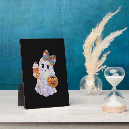 Trendy Halloween Rhinestones Ghost Fotoplaat (Zijkant)