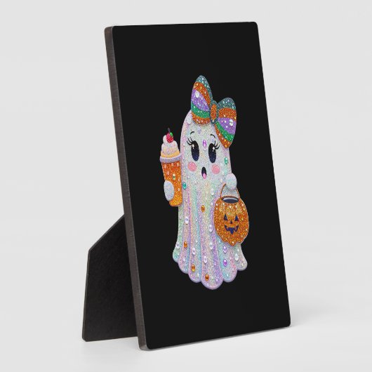 Trendy Halloween Rhinestones Ghost Fotoplaat (Zijkant)