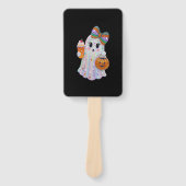 Trendy Halloween Rhinestones Ghost Handwaaier (Voorkant)