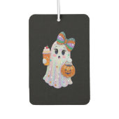 Trendy Halloween Rhinestones Ghost Luchtverfrisser (Voorkant)