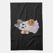 Trendy Halloween Rhinestones Ghost Theedoek (Verticaal)