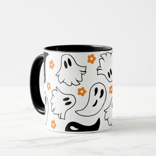 Trendy Halloween Schattigee Ghost Squad Classic Mok (Voorkant links)