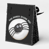 Trendy Halloween Spooky Black Spider Donut Bedankdoosjes (Achterkant)