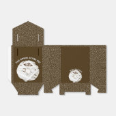 Trendy Halloween Spooky Brown Boo Ghost Donut Bedankdoosjes (Uitgevouwen)