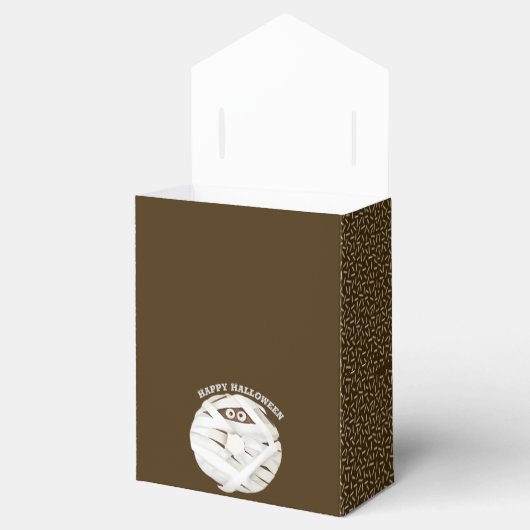 Trendy Halloween Spooky Brown Boo Ghost Donut Bedankdoosjes (Geopend)