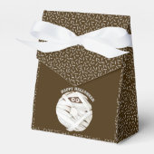 Trendy Halloween Spooky Brown Boo Ghost Donut Bedankdoosjes (Voorkant Zijde)