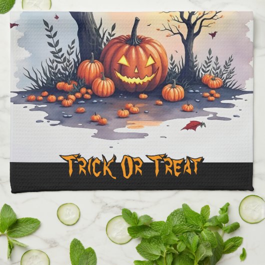 Trendy Halloween Spooky Cute Collection Theedoek (Gevouwen)