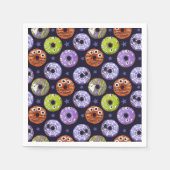Trendy Halloween Spooky Funky Donut Servet (Voorkant)