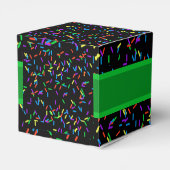 Trendy Halloween Spooky Green Monster Eyes Donut Bedankdoosjes (Achterkant)