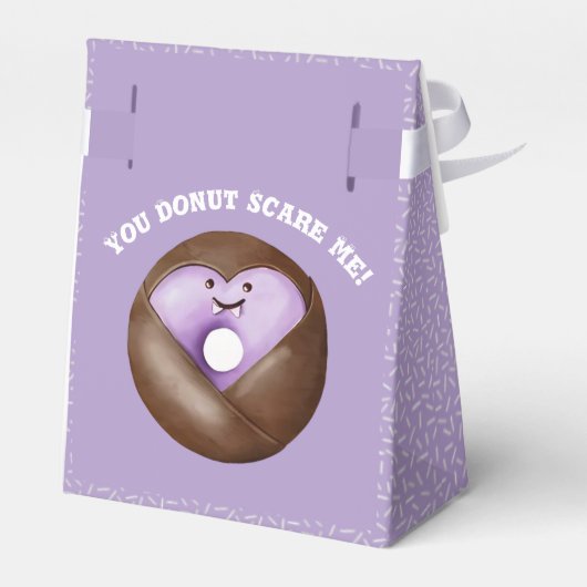 Trendy Halloween Spooky Hart Boo Ghost Donut Bedankdoosjes (Achterkant)