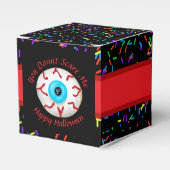 Trendy Halloween Spooky Monster Eyes Donut Bedankdoosjes (Voorkant Zijde)