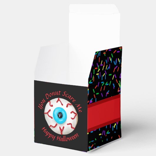 Trendy Halloween Spooky Monster Eyes Donut Bedankdoosjes (Geopend)