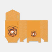 Trendy Halloween Spooky Oranje Web Donut Bedankdoosjes (Uitgevouwen)