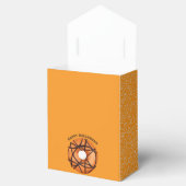Trendy Halloween Spooky Oranje Web Donut Bedankdoosjes (Geopend)
