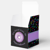 Trendy Halloween Spooky Paarse Monster Eyes Donut Bedankdoosjes (Geopend)