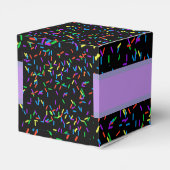 Trendy Halloween Spooky Paarse Monster Eyes Donut Bedankdoosjes (Achterkant)