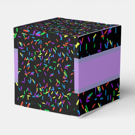 Trendy Halloween Spooky Paarse Monster Eyes Donut Bedankdoosjes (Achterkant)