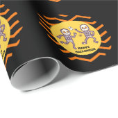 Trendy Halloween Spooky Skeletons Cadeaupapier (Rol Hoek)